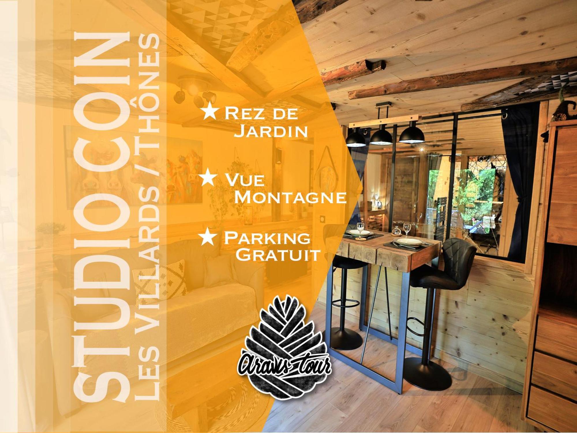 Studio Du Coin - Vue Montagne, Au Calme, Terrasse - Aravistour Les Villards-sur-Thônes エクステリア 写真
